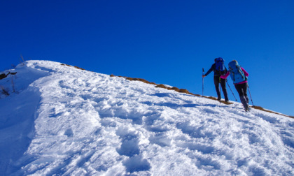 Un grande classico dell'inverno bergamasco: la salita alla cima del monte Sasna
