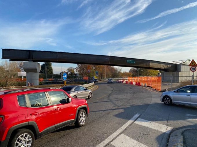 Le foto della prima campata del sovrappasso al rondò delle Valli