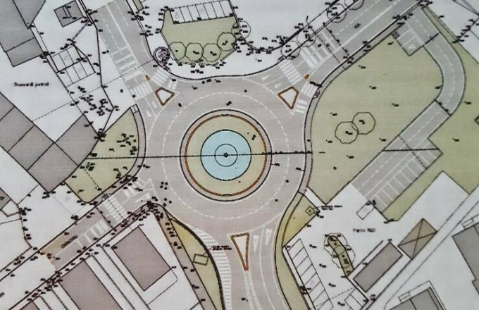 Rotatoria con fontana tra le vie Carnovali e Autostrada: la Giunta approva