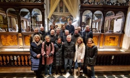 Il Consiglio comunale di Bergamo in visita al "Cantiere Vivo" nella Basilica di Santa Maria Maggiore