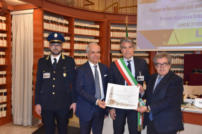 La Polizia locale di Bergamo ottiene a Roma il premio “Miglior operazione” del 2022