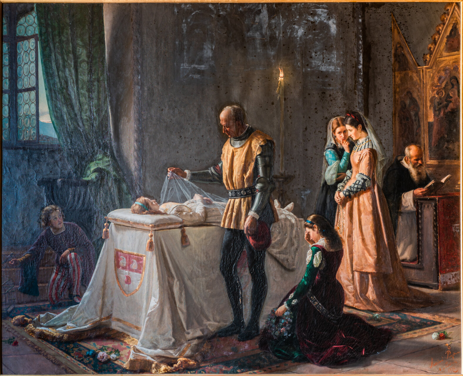 12. Ponziano Loverini,L’ultimo saluto di Bartolomeo Colleoni alla figlia Medea,1871,Collezione Castello di Thiene