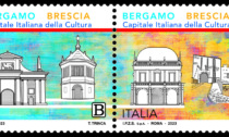 Emesso il francobollo di Bergamo e Brescia Capitale della cultura: dittico con i monumenti delle due città