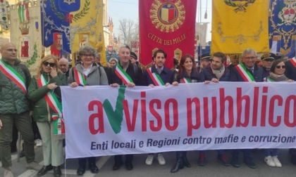 Bergamo contro la mafia alla manifestazione di Libera e Avviso Pubblico a Milano