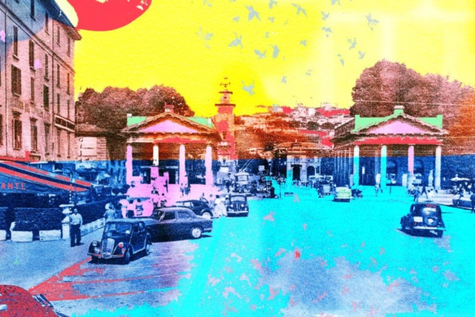 “Bergomum Pop”, le vecchie cartoline della città esplodono di colore