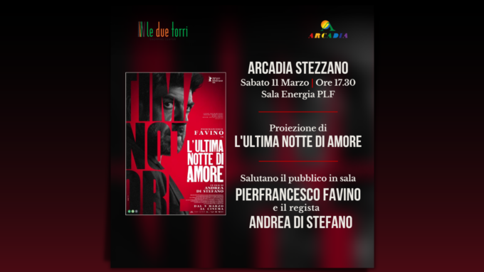 Pierfrancesco Favino saluta i fan al cinema Arcadia Stezzano di Le Due Torri