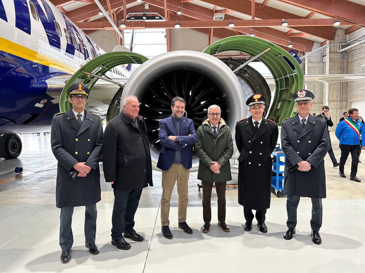 Salvini a Orio per i nuovi hangar