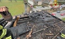 Incendio alla Cascina dei Filagni di Grumello: evacuati i proprietari e salvato il ristorante