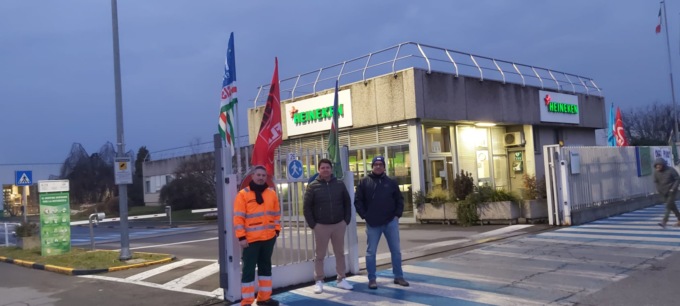 No alla terziarizzazione: i lavoratori della Heineken di Comun Nuovo scioperano