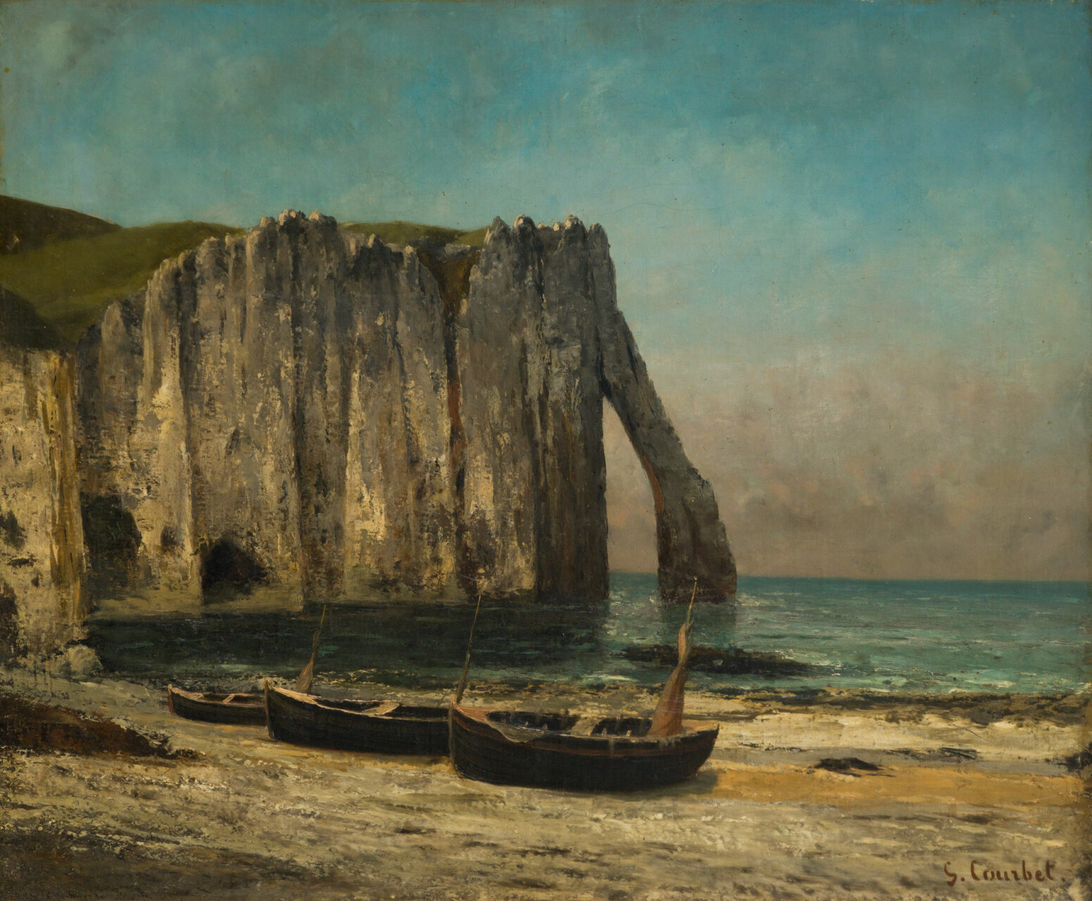 06.-Gustave-Courbet-La-scogliera-a-Etretat-1869
