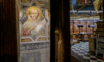 Il restauro del Coro dei Laici in Santa Maria Maggiore svela una figura che si credeva perduta