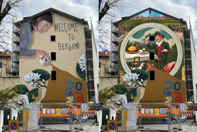 Il murales di via Bonomelli? Troppo londinese. Ecco l’alternativa bergamasca