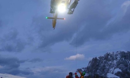 Alpinisti bloccati sulla parete Sud della Presolana: salvati dal soccorso alpino