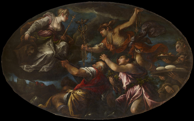 La tela ovale di Francesco Bassano torna alla Biblioteca Angelo Mai