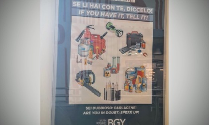 Niente motoseghe o batterie per auto nel trolley: lo strano cartello ai controlli di sicurezza di Orio