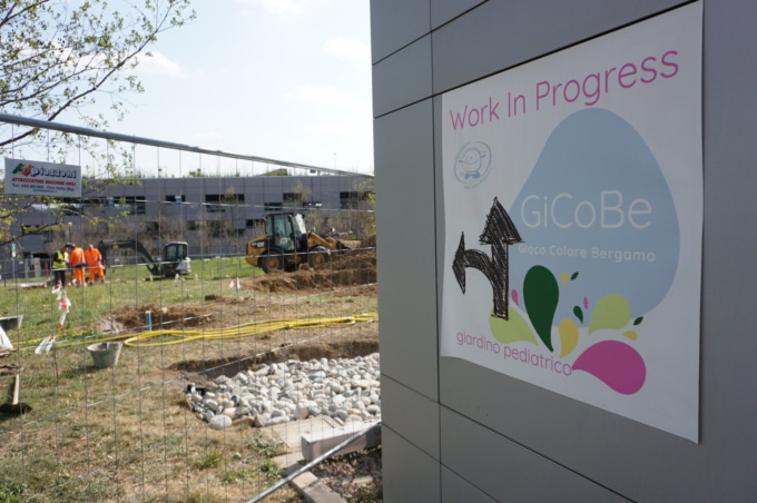 Prende forma GiCoBe, un giardino esperienziale per i bambini dell’ospedale Papa Giovanni