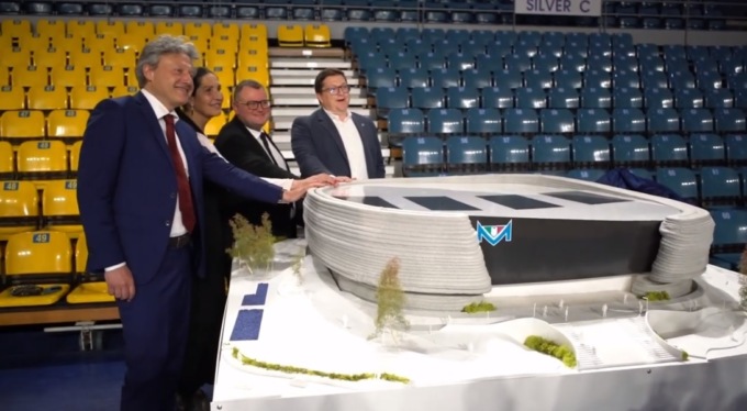 Italcementi e Blu Basket Treviglio presentano il nuovo palasport