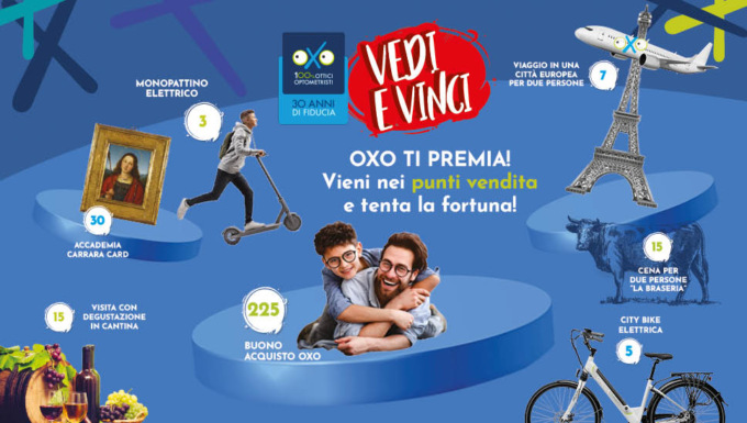 Oxo compie 30 anni e indice la nuova edizione del concorso Vedi e Vinci