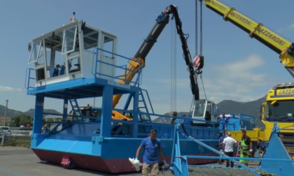 Lago d'Iseo, ecco il nuovo battello spazzino delle alghe