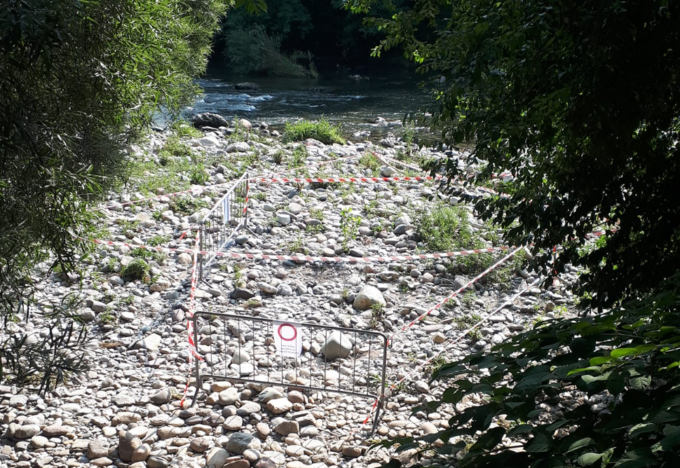 Trovata mina anticarro in riva al Serio a Pedrengo: area chiusa, si aspettano gli artificieri