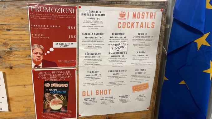 I simpaticissimi nomi “politici” dati ai cocktail alle Feste de l’Unità bergamasche