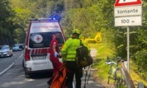 Val Taleggio, cade con la bici in un burrone: ciclista salvo per miracolo