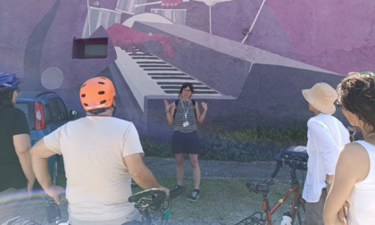 Alla scoperta dei murales di Bergamo in bicicletta, per scoprire opere di artisti internazionali