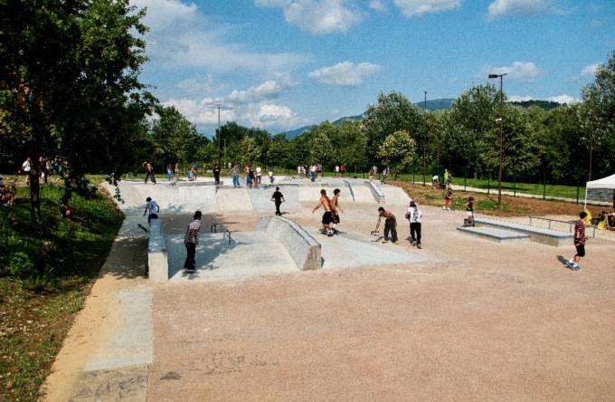 Rimesso a nuovo lo skate park di Villa di Serio, un luogo unico nel suo genere