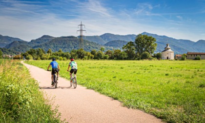 Lavori finiti alla Ciclovia del Romanico di Almenno San Bartolomeo. In arrivo la passerella per Paladina