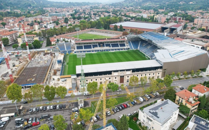 I lavori al Gewiss Stadium procedono spediti: il parcheggio sotterraneo prende forma