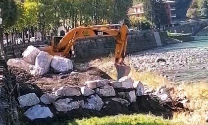 San Pellegrino, cominciati i lavori per la passerella sul Brembo