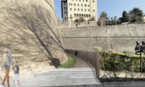 Nuovo accesso pedonale a Città Alta da via Tre Armi, attraverso le mura