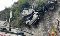 Tir precipita in una scarpata sul lago d'Iseo, morto l'autista