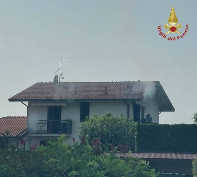Incendio in un’abitazione a Filago: un ferito lieve