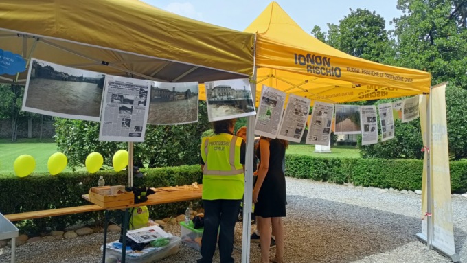 Le buone pratiche e l’incontro con la Protezione civile a Seriate, con la campagna «Io non rischio»