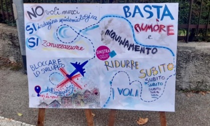 Anche Seriate protesta: «Aerei dall'alba e traffico infernale. Siamo esasperati»