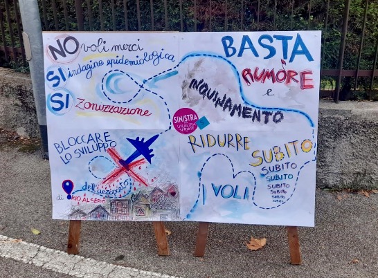 Anche Seriate protesta: «Aerei dall’alba e traffico infernale. Siamo esasperati»