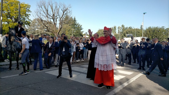 Cologno al Serio in festa accoglie il neocardinale Pierbattista Pizzaballa
