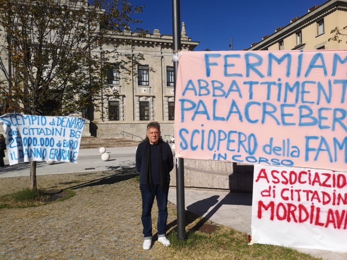 La battaglia di Orio Zaffanella: continua lo sciopero della fame davanti alla Procura