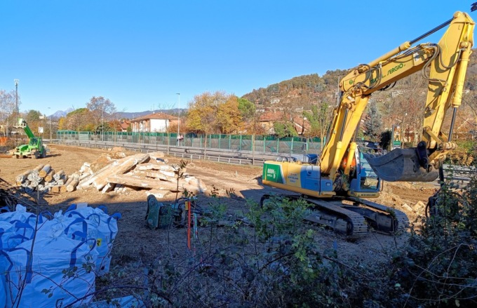 Lavori per il tram della Val Brembana al via: area spianata a Valtesse