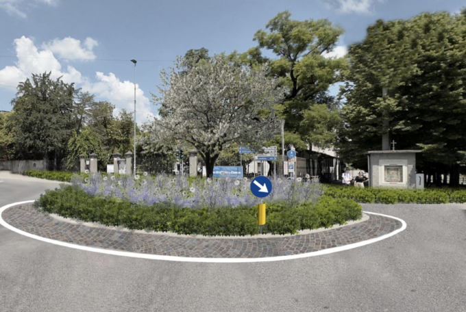 Un luogo verde e centro di aggregazione: ecco come cambia il volto di Piazza Alebardi a Seriate