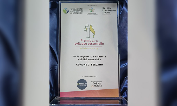 Il portale online Bergamoinbicicletta premiato all’evento Ecomondo alla Fiera di Rimini