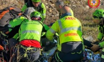Scivola per 40 metri durante un'escursione nella zona del laghetto del Coca, ferito un 27enne