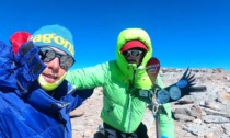 Sulla vetta più alta delle Ande: Daniele Carobbio di Oneta come il padre, ma 20 anni dopo