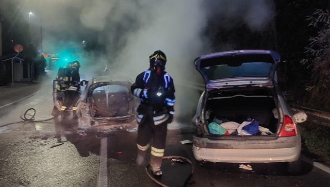 Inseguimento da film tra carabinieri e ladri da Treviglio a Monza. Poi l’incidente e l’incendio