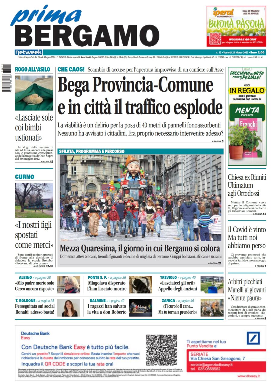 162 - PrimaBergamo 24 marzo 2023