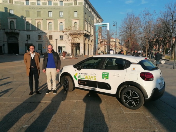 A Bergamo parte il car sharing “All Ways”: ingresso libero in Ztl, gratis parcheggio e carburante