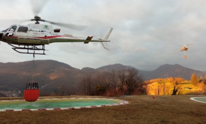 Parco dei Colli, incendio di vaste proporzioni nella valle del Giongo