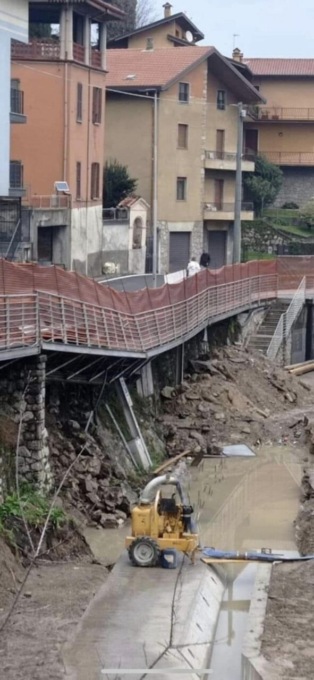 Frana di Lovere, il sindacato: «Ora misure tampone, ma pensiamo anche al futuro»