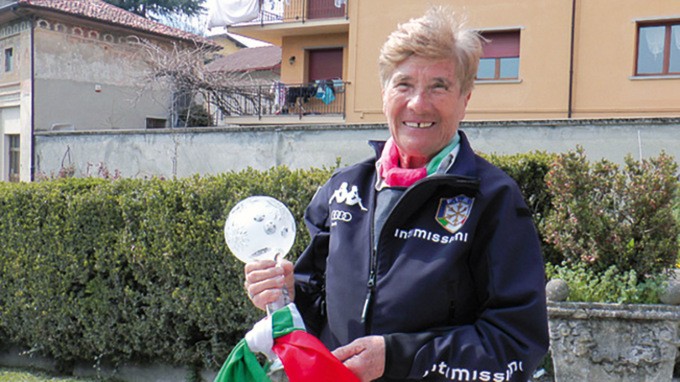 Se n’è andata a 82 anni Anna Fabretto di Albino, campionessa di sci senza età